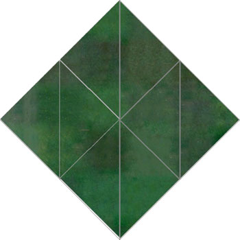 Mosaic House Moroccan tile Joon MJD 10 Green  solid zellige, mosaic, zellij, field, pattern, glaze 